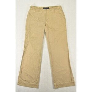 VTG Y2K Abercrombie And Fitch Low Rise Canvas Flare Chino Pants Brown Khaki 2